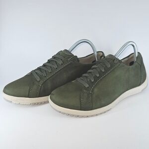Dansko Leela Leather Olive Green Sneakers Waterproof Nubuck‎ Women's Size 9.5/40